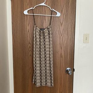 snakeskin skip dress